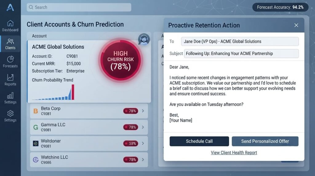 Service Based Businesses: Subscription Revenue Forecasting