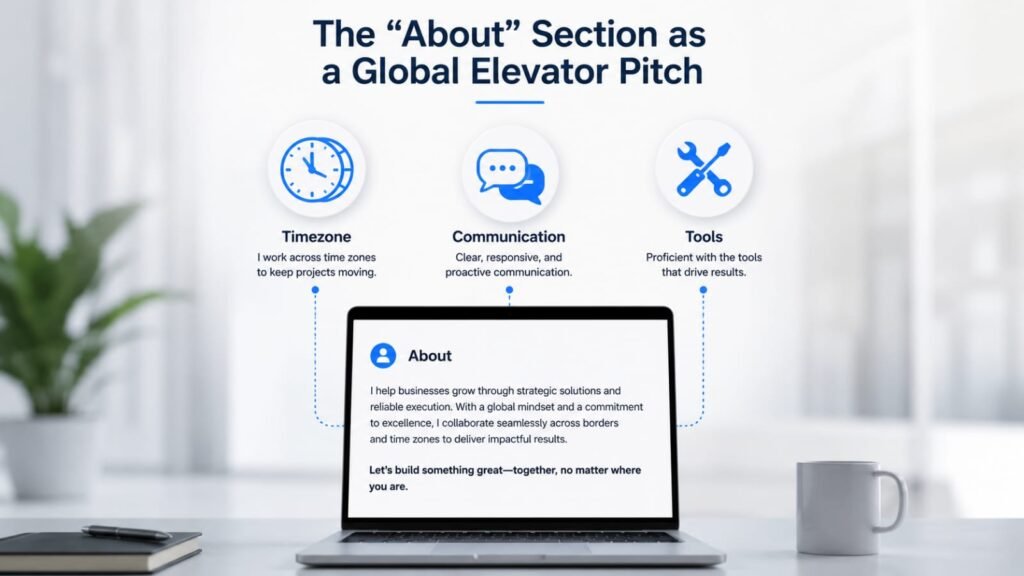 The "About" Section as a Global Elevator Pitch