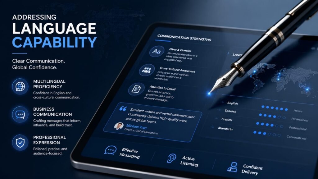 Addressing Language Capability